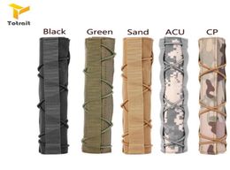 Hunting Sets TOtrait 500D Nylon Pistol Holster Suppressor Cover Quick Release Gun Shield Protector2418487