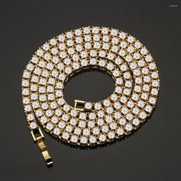 Necklace Earrings Set 4mm Iced Out Tennis Bracelet For Men Chain Fashion Hip-Hop Jewellery Women 8/16/18/20/24inch Choker Gift