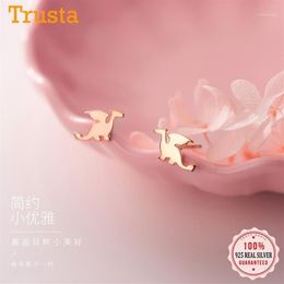 Stud Trusta 100% 925 Sterling Silver Earring Jewelry Women Fashion Small Dragon Earrings For Girls Kids Lady DA2851326e