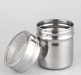 Stainless Chocolate Shaker Cocoa Flour Icing Sugar Powder Coffee Sifter Lid Shaker Kitchen Cooking Tools XB19175008