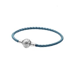 Pandoras Bracelet Designer For Women Original Quality Charm Bracelets Jewellery Silver Bead Seashell Braided Leather Bracelets