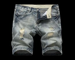 New Design Destroyed Jeans Distressed Men s Work Pants Ripped Short Distressed Short Pants Jeans Pants for Man8289348