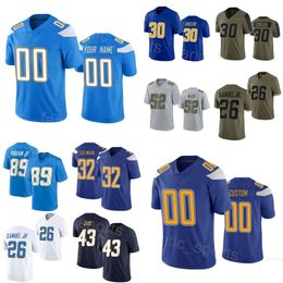 Child Man Women Football 6 Eric Kendricks Jersey Kids 32 Alohi Gilman 52 Khalil Mack 26 Asante Samuel Jr 43 Michael Davis 30 Austin Ekeler 89 Donald Parham Jr Uniform