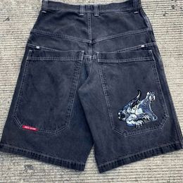 Streetwear JNCO Hosen Haruku Hip Hop Grafik Druck Übergroßen Baggydenim Gym Neue Gothic Männer Basketball Shorts