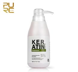 PURC Brazilian Keratin Treatment straightening hair 5 formalin 300ml Eliminate frizz and make shinysmooth Hair Treatments1526386