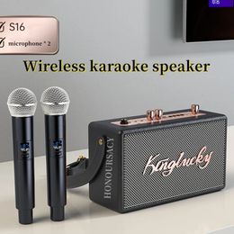 80W High Power Wireless Bluetooth Karaoke Speaker Portable Home Outdoor Heavy Subwoofer Multifunction Mobile Phone Live Boombox 231228