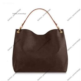 5a 1:1 дизайнерская сумка MM Brown 43704 Hobo Большая вместительная натуральная кожа Изящная ручная сумка Женская сумка через плечо Сумки GRACEFUL сумки