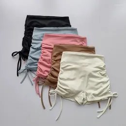 Women's Shorts 2024 Quick Dry Yoga Women Sexy Skinny High Waist Breathable Sweatpants Woman Gym Running Drawstring Three-Point Pants