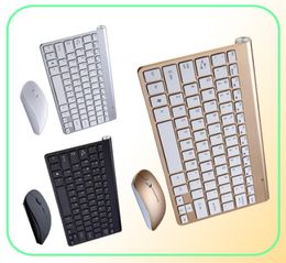 Wireless Keyboard Mouse Combos Silent Click Mutimedia 24G USB Keyboards Mouses Set for Notebook Office Supplies2274153