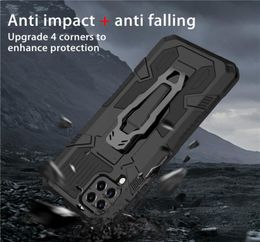 Armour Shockproof Cases For Samsung Galaxy A12 A22 A32 A42 A52 A72 A82 5G A02S M02S A03S M32 Metal Belt Clip Kickstand Back Cover2347101