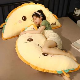 Food Semicircle Toast Cake Plush Toy Cute Bread Stuffed Doll Soft Nap Sleep Pillow Sofa Bed Cushion Creative Birthday Gift 95cm 231227