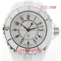 Full Ceramic Quality Sapphire Crystal Wristwatches Quartz Movement Women's Watch Black Bezel Fashion Ladies 12 Big Lady Watch217S