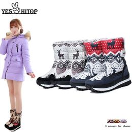 Boots Hot Selling Women Warm Shoes Snow Boots 2021 Floral Printed Fashionable Winter Boots Skidproof And Waterproof Female Snowboots