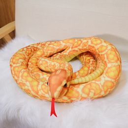 Plush whole person funny cartoon snake plush toy new simulation animal large snake figure