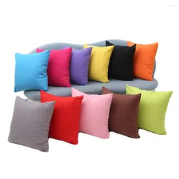 Pillow Solid Colour Cover Simple Candy Throw Case For Sofa Home Decorative Pillowcase Car Seat C15