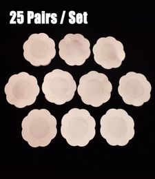 25pairs bag Flower Adhesive Nipple Covers Pads Body Breasts Stickers Disposable Milk Paste Anti Emptied The Chest Paste Bra9015478