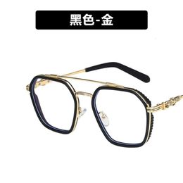 Designer Ch Cross Glasses Frame Chromes Brand Sunglasses Eyeglass for Men Trendy Oversized Myopia Equipped Retro Black Gold Eyes Heart High Quality 2024 67xt