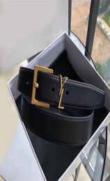 Dressy leather belts for women luxury designer belt simple lady evening clothing ceinture needle buckle square no fade jeans weddi5833407