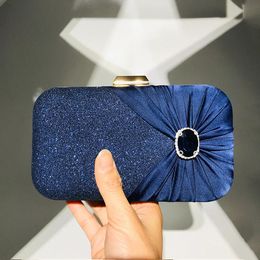 Bags 2022 Sequin Women's Evening Clutch Luxury Designer Handbag Crossbody Diamond Purse Shining Bride Wallet Blingbling Wedding Bag