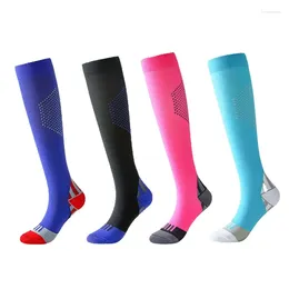 Men's Socks Unisex Compression Fitness Bicycle Running Calf Honeycomb Sports Elastic Varicose Veins Diabetes Blood Circulation