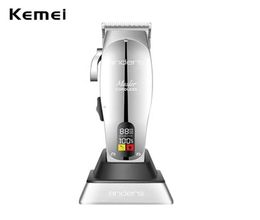 Kemei 12480 Professional Master Barber Shop Hair Clipper Cordless Lithium Ion Adjustable Blade Trimmer Cutting Machine 2203122939604