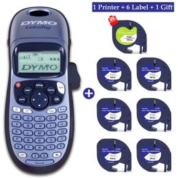 Dymo LT100H Label Maker Set Portable Adhesive Sticker Printer LT 100H Letratag Labeling Machine