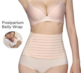 Waist Support Postpartum Belt Belly Recovery Tummy Band Girdle Corset Body Shaper Postnatal C Section Trainer Pelvis Wrap Shapewea2248576