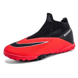 Plus Big Size 3549 High Ankle Sneakers Men FG Soccer Shoes Kids Outdoor Cleats Long Spikes Profession Chaussure Football 231228