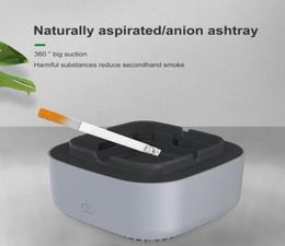 Direct Suction Smokeless Ashtray Negative Ion Philtre Cotton 360 Surround Automatic Shut down 600mAh Air Purifier cenice 2205232402097