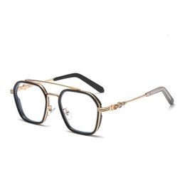 Designer Ch Cross Glasses Frame Chromes Brand Sunglasses Retro Large Frames for Men Myopia Eyewear Flat Light Face Heart Luxury High Quality Eyeglass 2024 Ko77