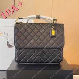 Women French Luxury Shoulders Backpack bag Designer Brand Fashion Classic Genuine Leather Diamond Paris Lattice Double Letter Vintage Handbag Flap Top Quality 10A