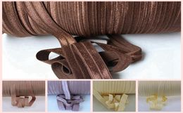 58quot FOE Fold Over Elastic ribbon Ponytail Holder diy Accessories DIY handmade clothing accessories 100yards a roll1581291
