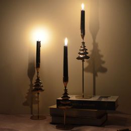 Metal Candle Holders Luxury Candlestick Fashion Christmas Candle Stand Exquisite Candlestick Candelabra Home Table Decor