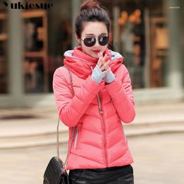 Women's Trench Coats Clothes Winter XXXL Jacket Women Hooded Solid Color Short Female Coat Parka Outwear For Jaqueta Feminina Inverno