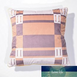 High-end Simple Letter Warm Pillow Sofa Cushion Pillow Duplex Printing Square Lumbar Support Pillows luxury