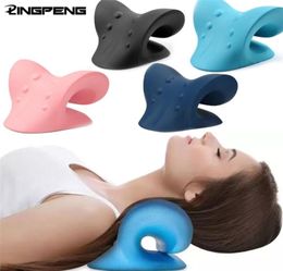 Neck Shoulder Stretcher Relaxer Cervical Chiropractic Traction Device Pillow for Pain Relief Spine Alignment Gift 2203299593724
