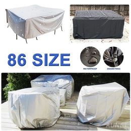 86 Sizes Patio Furniture Set Cover Waterproof Outdoor Garden Beach Sofa Chair Table Covers Protection Rain Snow Dust proof 231228