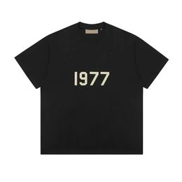 Designer men's T-Shirts 1977 short sleeve pure cotton breathable sweat absorption short sleeve high goods men's Clothing fashion couple Women's T-shirt