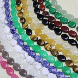 Whole Charms 13 18mm oval shape natural stone Beautiful Beads for Jewellery making Earrings Necklace Pendant 316V