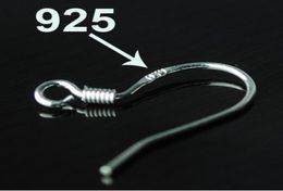 Hot sale 925 Sterling silver Earring Findings Fish Hooks Jewellery DIY Ear Hook Fit Earrings for Jewellery making bulk bulk lots1935811