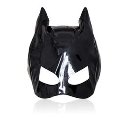 Massage Cosplay Adult Sexy Love Games Thin Patent Leather Mask Sexy Toys For Woman Fetish Mask Bondage Hood Erotic Sexy Products1622664