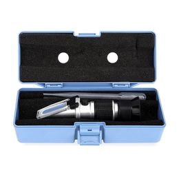 Hand Held Automotive Antifreeze Refractometer Engine Fluid Glycol Point Car Battery Freezing ATC Tester Tool With Box 50% Off 231229