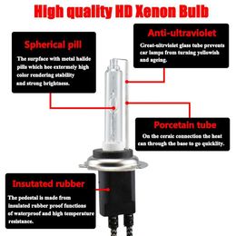 HID Car Xenon Kits 9005 9006 H1 H3 H7 H8 H9 H11 881 55W Car Light HID Xenon Kit AC Ballast Bulb Auto Headlight Fog Lamp 4300K 6000K Quick StartL231228L231228