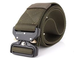 The New ENNIU 38CM Quick Release Buckle Belt Quick Dry Outdoor Safety Belt Training Pure Nylon Duty Tactical Belt5276626