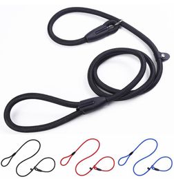 3 Color Whole Dog Leashes Slip Rope Lead Leash Strong Heavy Duty Braided Ropes No Pull Training Leads Collar for Medium Large 9840872