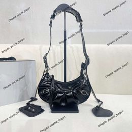 Women's luxury bag designer shoulder handbag Elephant Half Moon Teeth Rivet Fold Trinity Locomotive Bag New Versatile Underarm One Shoulder Crossbody Handbag