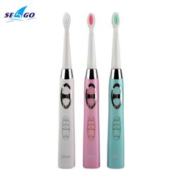 Toothbrush Intelligent Sonic Electric Toothbrush Tooth Brush Inductive Charging Washable More Effective Cleaning Seago Sg917 100v240v