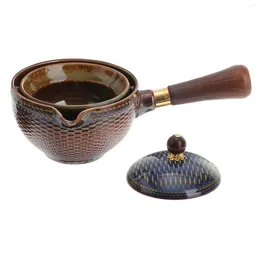 Teaware Sets Automatic Teapot Travel Coffee Kettle Heat Resistant Portable Desktop Ceramics Household Practical Making Tool