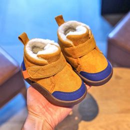 shoes 2021 Toddler Snow Boot Winter Baby Boots For Boys Girls Infant Boots Warm Plush Outdoor Soft Nonslip Child Kids Shoes 1 4 Year