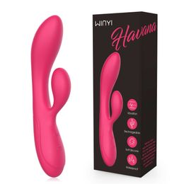 Sexual adult products liquid silicone double vibration vibrator female private masturbator massage stick 231129